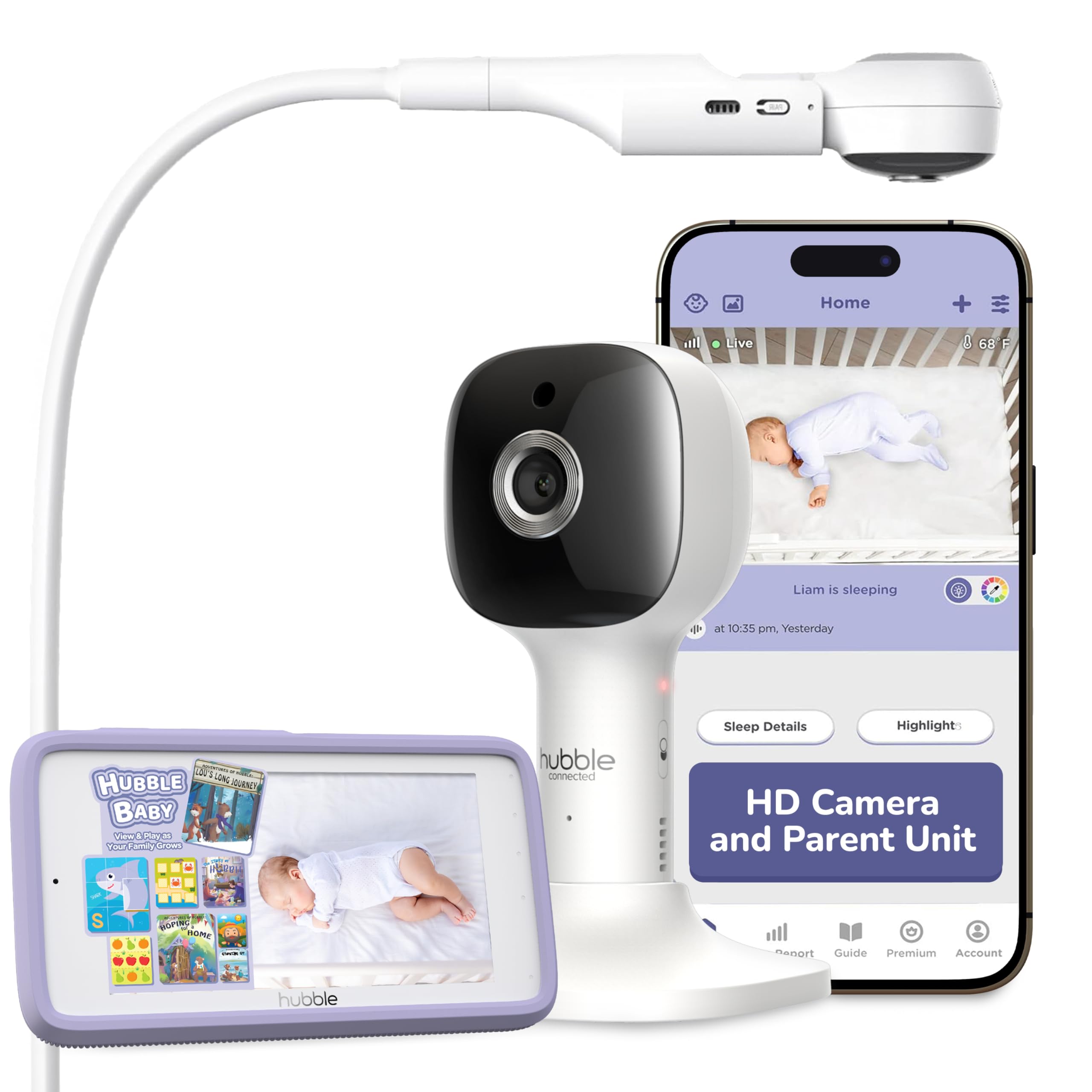 Amazon.com: HUBBLE CONNECTED Nursery Pal Skyview Baby Monitor